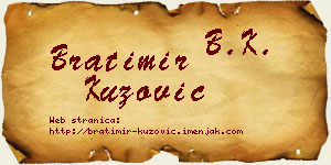 Bratimir Kuzović vizit kartica